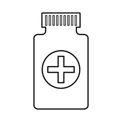 Obraz premium Drugs, Medicine Icon In Outline Style
