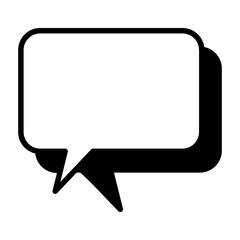 Naklejka premium Double Regular Speech Bubble Icon
