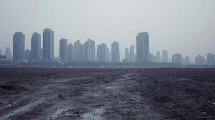 Naklejka premium Contrasting Realities: Urban Abundance vs. Rural Scarcity - A Visual Study of Disconnection in Modern Society
