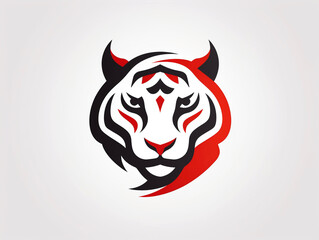 Obraz premium 寅年のトラの年賀状イラスト Generative AI