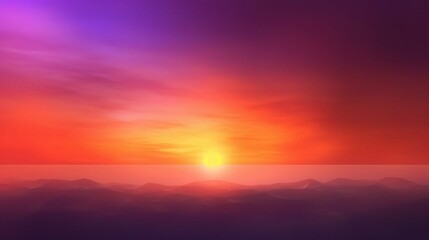 Obraz premium Serene Sunset with Blurred Hues of Orange and Purple
