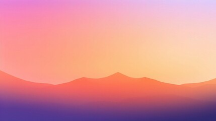 Obraz premium Vibrant Sunset with Orange and Purple Hues