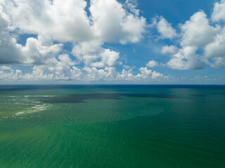 Beautiful sea surface in summer season seascape background ,Nature sea beach background,High angle view waves seascape nature view
