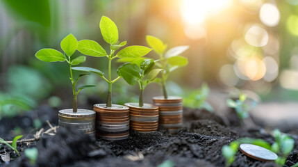 illustrative concept of solar energy as a cost-effective and money-saving alternative for reducing electricity bills, highlighting the financial benefits of sustainable power solutions