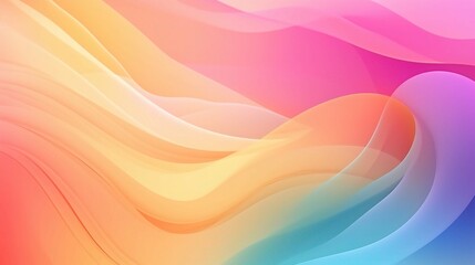 Fototapeta premium Bright Pastel Gradient Background with Flowing Colors