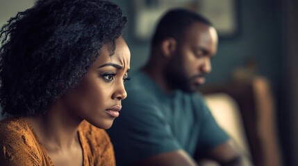 A Sad and Angry Couple Reflects on Their Heated Argument