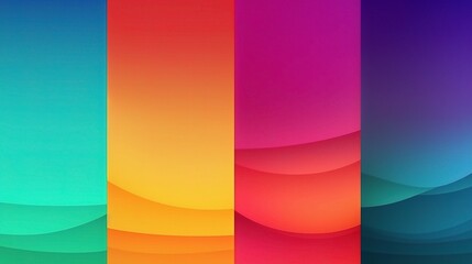 Fototapeta premium Vibrant Smooth Gradient Backgrounds for Creative Projects