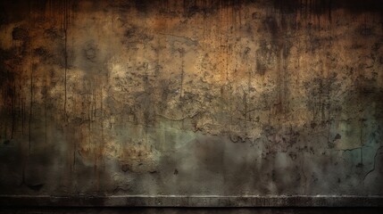 Obraz premium Dark Aged Grunge Wall Texture with Distressed Look
