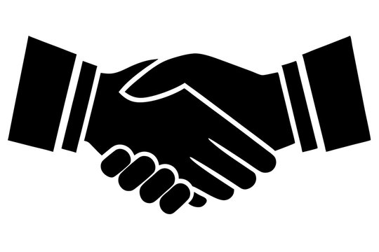recommend clip art: handshake icon silhouette vector.