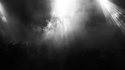 Through the fog of smoke and swaying bodies the distinct sound of different musical genres can be heard.