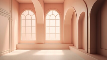 Fototapeta premium Light Pastel Studio Background for Creative Projects