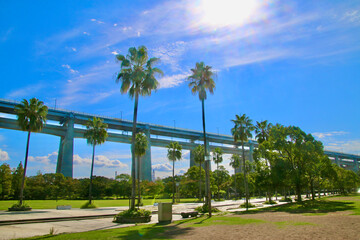 Obraz premium 瀬戸大橋記念公園（香川県・坂出市）