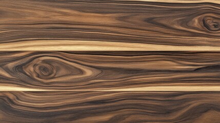 Fototapeta premium Rich Walnut Wood Texture with Warm Tones