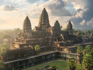 Fototapeta premium Temples in an ancient Asian city