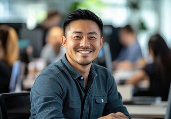 Fototapeta premium Happy Businessman Portrait.