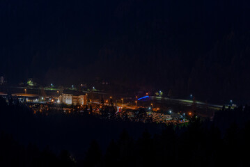 Muszyna, Beskid Sądecki, nocne zdjęcia, niebo gwiazdy © Maciej G. Szling