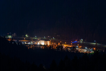 Muszyna, Beskid Sądecki, nocne zdjęcia, niebo gwiazdy © Maciej G. Szling