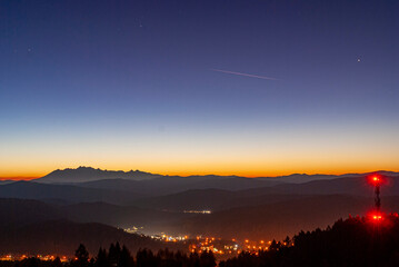Muszyna, Beskid Sądecki, nocne zdjęcia, niebo gwiazdy © Maciej G. Szling