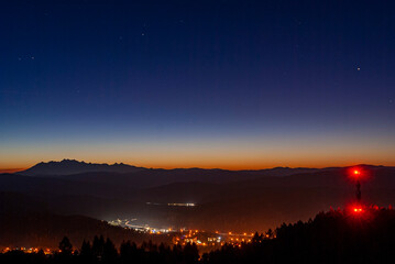 Muszyna, Beskid Sądecki, nocne zdjęcia, niebo gwiazdy © Maciej G. Szling