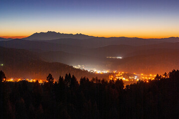 Muszyna, Beskid Sądecki, nocne zdjęcia, niebo gwiazdy © Maciej G. Szling