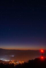 Muszyna, Beskid Sądecki, nocne zdjęcia, niebo gwiazdy © Maciej G. Szling