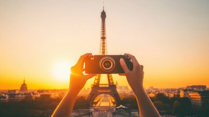Capturing Iconic Landmarks During Golden Hour Light