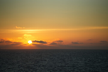 Fototapeta premium Sonnenuntergang über der Nordsee