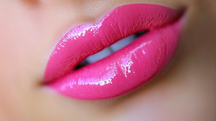 Fototapeta premium elegant Pink lipstick 