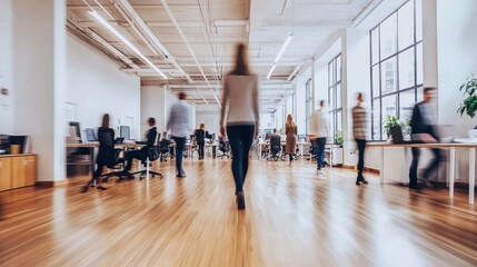 Fototapeta premium Blurred Office Motion.