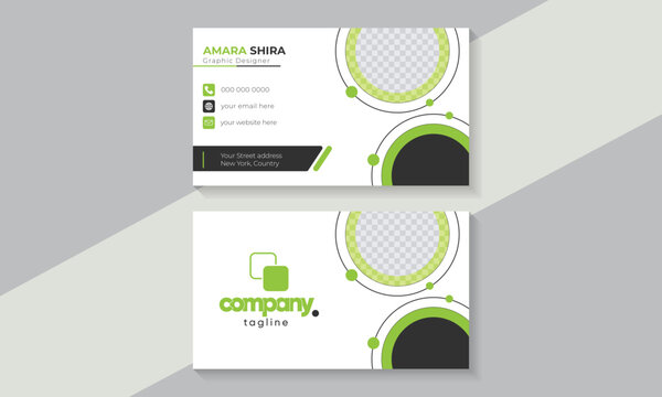 Green Business Card Design