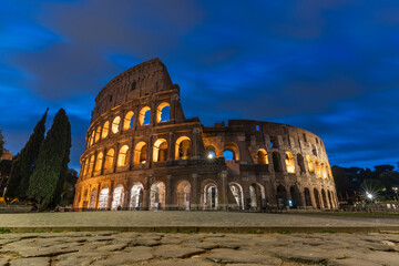 The Colosseum is an elliptical amphitheatre in the centre of the city of Rome, Italy