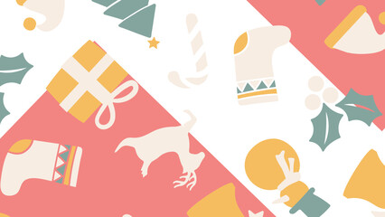 seamless pattern with christmas tree