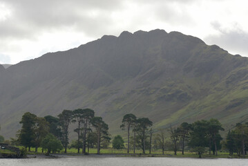 The slopes of Robinson above the lake at Buttermere in the English Lake District