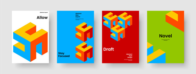 Obraz premium Abstract Book Cover Template. Geometric Business Presentation Layout. Creative Banner Design. Flyer. Poster. Brochure. Report. Background. Catalog. Magazine. Brand Identity. Newsletter. Handbill