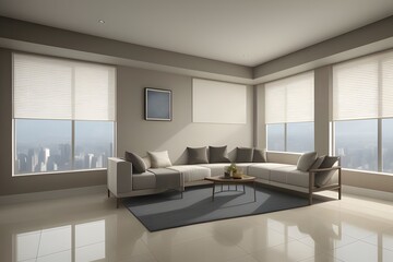 Fototapeta premium ia generated. living room interior