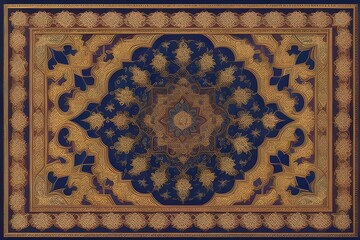 ia generated. Vector pattern of an Andalusian mosaic. Illustrated seamless pattern made of abstract elements Ethnic abstract. Beautiful seamless pattern design.