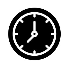 Icon Time School With Style Glyph