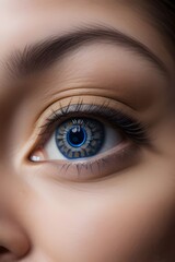 Fototapeta premium ia generated. close up of female eye