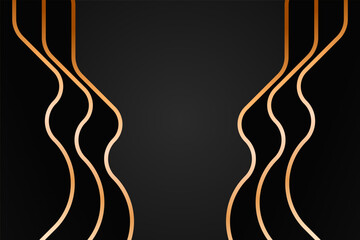 Yellow Luxury Abstract Background Style