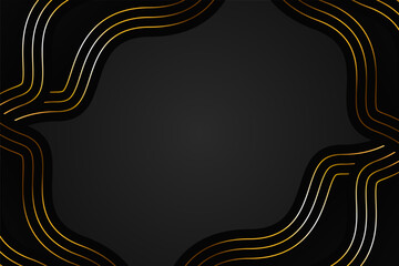 Yellow Luxury Abstract Background Style