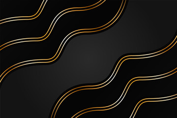 Yellow Luxury Abstract Background Style