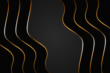 Yellow Luxury Abstract Background Style