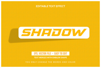 Obraz premium Editable text effect sticker shadow