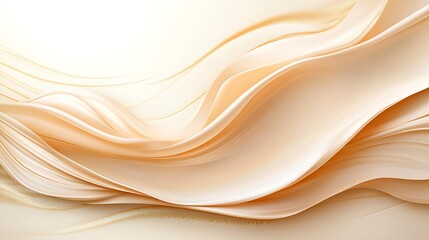 Obraz premium Soft waves of creamy elegance flowing gracefully across a serene background creating a calming atmosphere for relaxation and inspiration