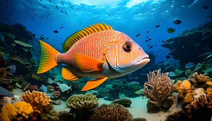 A playful fish who loves to play tag in the coral reef.