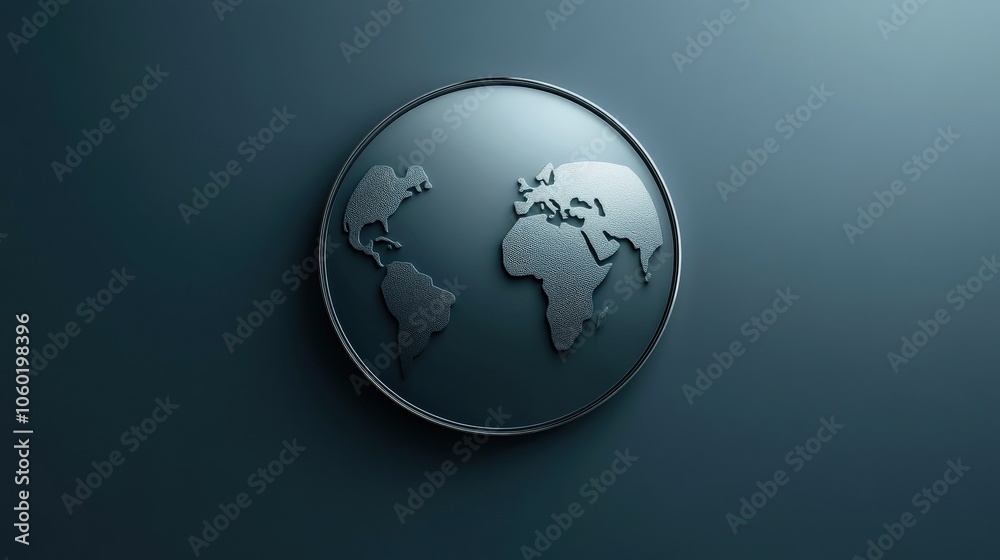 Aufkleber Exploring the global connectivity of our planet through innovative design and technology solutions