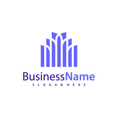 Modern City logo design vector illustration, Creative Building logo concepts