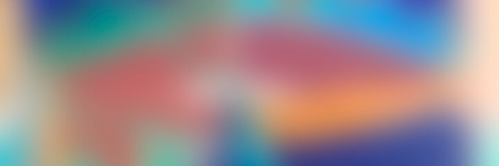 Dreamy background with blurred soft gradient and noise texture. Fairy fog in pastel hues of purple, blue, yellow undertone. Ethereal glow for banner design, music cover, minimal poster, cosmetic label