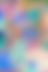 Dreamy background with blurred soft gradient and noise texture. Fairy fog in pastel hues of purple, blue, yellow undertone. Ethereal glow for banner design, music cover, minimal poster, cosmetic label