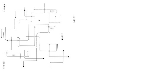 Obraz premium Abstract background electronic printed circuit board, with dot and connection line.